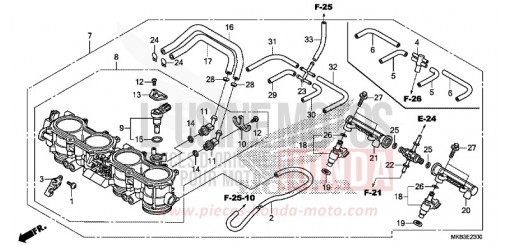 THROTTLE BODY CBR1000RRF de 2015